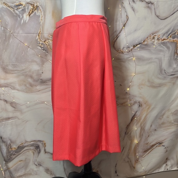 Asos Midi Hot Pink Pleated Skirt Size 10 - Picture 3 of 12